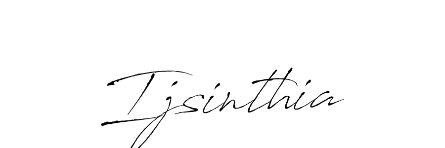 Design your own signature with our free online signature maker. With this signature software, you can create a handwritten (Antro_Vectra) signature for name Ijsinthia. Ijsinthia signature style 6 images and pictures png