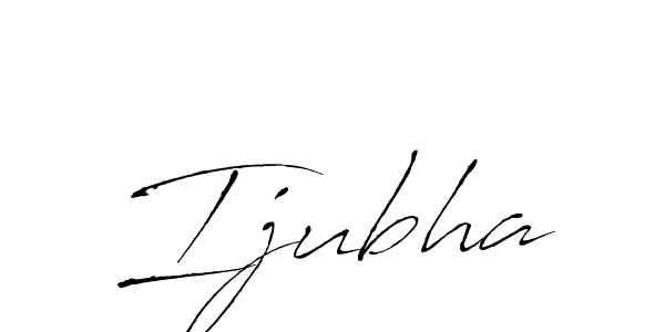 Ijubha stylish signature style. Best Handwritten Sign (Antro_Vectra) for my name. Handwritten Signature Collection Ideas for my name Ijubha. Ijubha signature style 6 images and pictures png