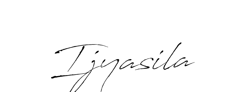 Design your own signature with our free online signature maker. With this signature software, you can create a handwritten (Antro_Vectra) signature for name Ijyasila. Ijyasila signature style 6 images and pictures png