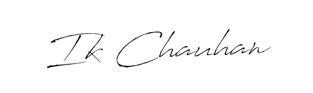 It looks lik you need a new signature style for name Ik Chauhan. Design unique handwritten (Antro_Vectra) signature with our free signature maker in just a few clicks. Ik Chauhan signature style 6 images and pictures png