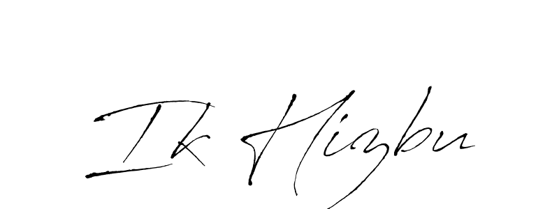 Design your own signature with our free online signature maker. With this signature software, you can create a handwritten (Antro_Vectra) signature for name Ik Hizbu. Ik Hizbu signature style 6 images and pictures png