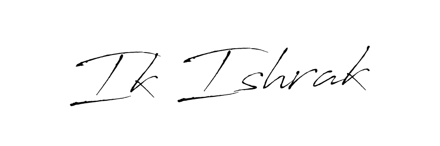 The best way (Antro_Vectra) to make a short signature is to pick only two or three words in your name. The name Ik Ishrak include a total of six letters. For converting this name. Ik Ishrak signature style 6 images and pictures png