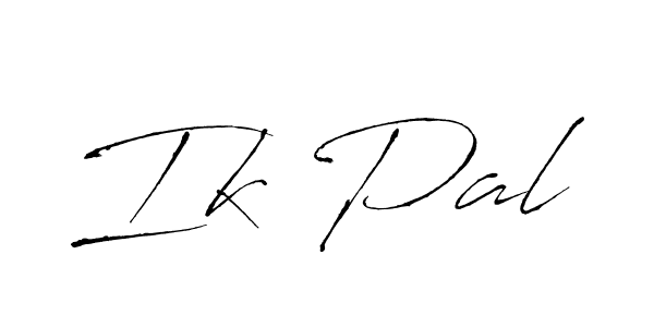 Create a beautiful signature design for name Ik Pal. With this signature (Antro_Vectra) fonts, you can make a handwritten signature for free. Ik Pal signature style 6 images and pictures png