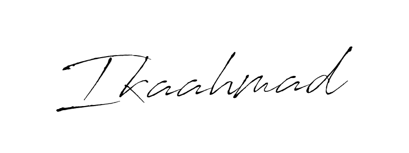 Design your own signature with our free online signature maker. With this signature software, you can create a handwritten (Antro_Vectra) signature for name Ikaahmad. Ikaahmad signature style 6 images and pictures png