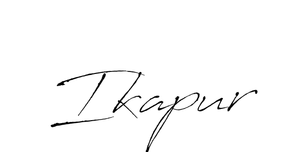 How to make Ikapur name signature. Use Antro_Vectra style for creating short signs online. This is the latest handwritten sign. Ikapur signature style 6 images and pictures png