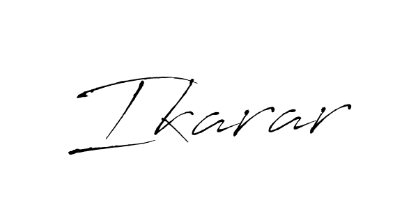 Ikarar stylish signature style. Best Handwritten Sign (Antro_Vectra) for my name. Handwritten Signature Collection Ideas for my name Ikarar. Ikarar signature style 6 images and pictures png
