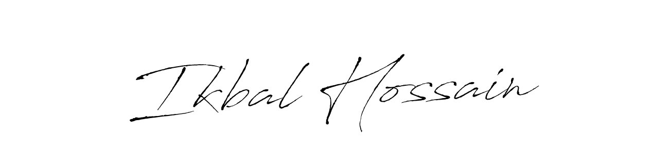 Design your own signature with our free online signature maker. With this signature software, you can create a handwritten (Antro_Vectra) signature for name Ikbal Hossain. Ikbal Hossain signature style 6 images and pictures png