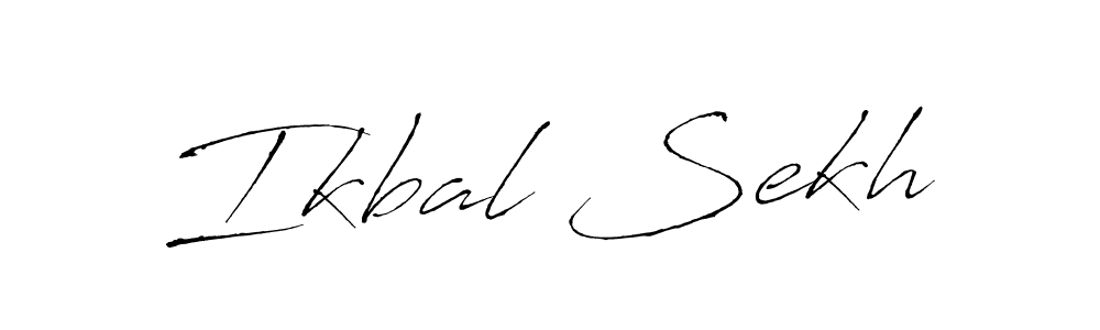 Ikbal Sekh stylish signature style. Best Handwritten Sign (Antro_Vectra) for my name. Handwritten Signature Collection Ideas for my name Ikbal Sekh. Ikbal Sekh signature style 6 images and pictures png