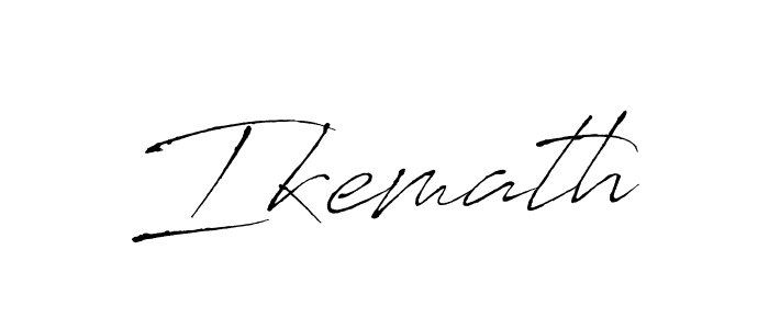 Design your own signature with our free online signature maker. With this signature software, you can create a handwritten (Antro_Vectra) signature for name Ikemath. Ikemath signature style 6 images and pictures png