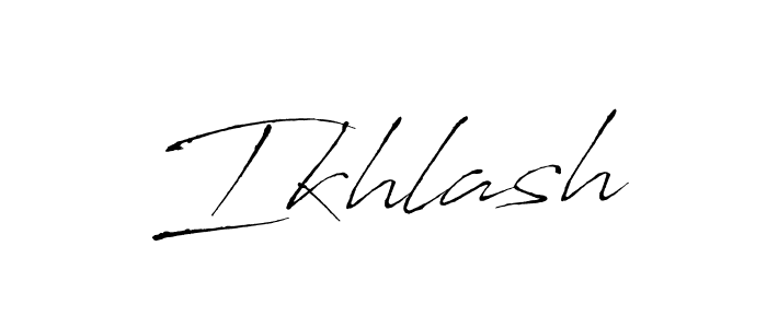 Also we have Ikhlash name is the best signature style. Create professional handwritten signature collection using Antro_Vectra autograph style. Ikhlash signature style 6 images and pictures png