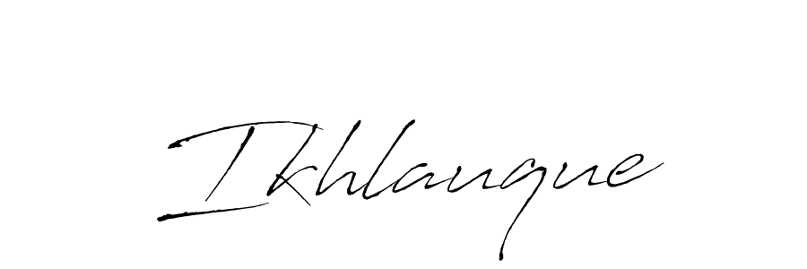 It looks lik you need a new signature style for name Ikhlauque. Design unique handwritten (Antro_Vectra) signature with our free signature maker in just a few clicks. Ikhlauque signature style 6 images and pictures png