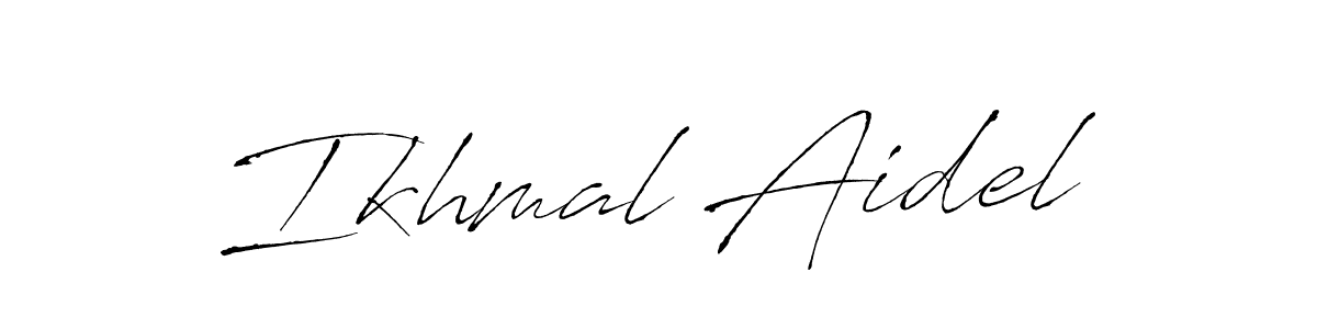 You can use this online signature creator to create a handwritten signature for the name Ikhmal Aidel. This is the best online autograph maker. Ikhmal Aidel signature style 6 images and pictures png