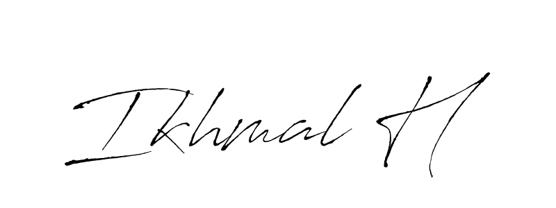 Design your own signature with our free online signature maker. With this signature software, you can create a handwritten (Antro_Vectra) signature for name Ikhmal H. Ikhmal H signature style 6 images and pictures png