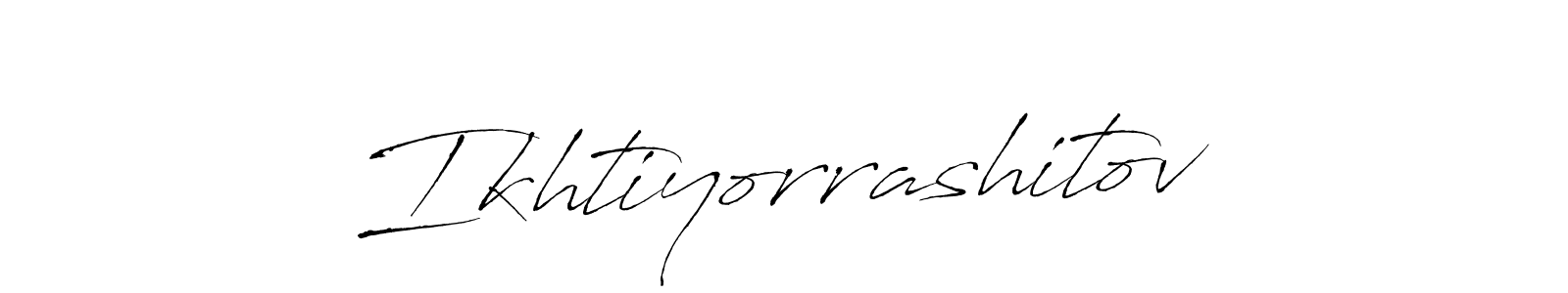 You should practise on your own different ways (Antro_Vectra) to write your name (Ikhtiyorrashitov) in signature. don't let someone else do it for you. Ikhtiyorrashitov signature style 6 images and pictures png