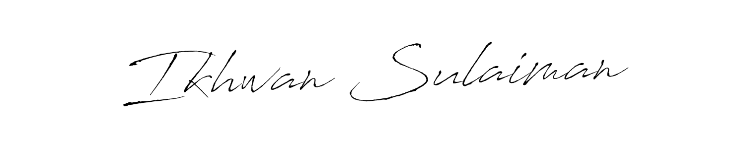 Once you've used our free online signature maker to create your best signature Antro_Vectra style, it's time to enjoy all of the benefits that Ikhwan Sulaiman name signing documents. Ikhwan Sulaiman signature style 6 images and pictures png