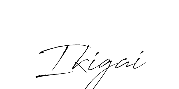 How to make Ikigai name signature. Use Antro_Vectra style for creating short signs online. This is the latest handwritten sign. Ikigai signature style 6 images and pictures png