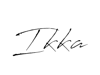 Create a beautiful signature design for name Ikka. With this signature (Antro_Vectra) fonts, you can make a handwritten signature for free. Ikka signature style 6 images and pictures png