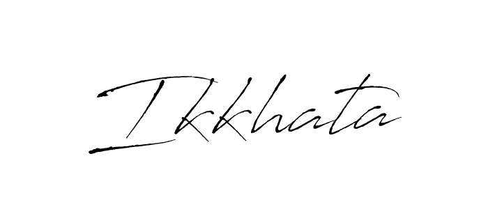 How to make Ikkhata signature? Antro_Vectra is a professional autograph style. Create handwritten signature for Ikkhata name. Ikkhata signature style 6 images and pictures png