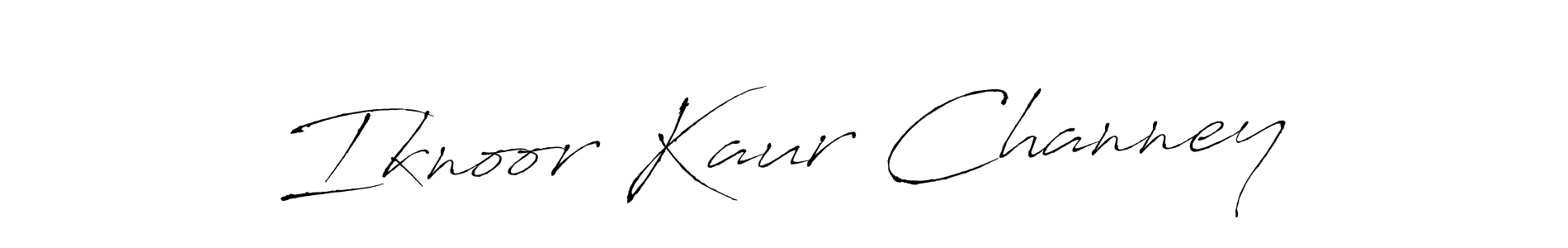 Also You can easily find your signature by using the search form. We will create Iknoor Kaur Channey name handwritten signature images for you free of cost using Antro_Vectra sign style. Iknoor Kaur Channey signature style 6 images and pictures png