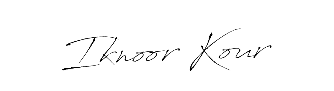Also we have Iknoor Kour name is the best signature style. Create professional handwritten signature collection using Antro_Vectra autograph style. Iknoor Kour signature style 6 images and pictures png