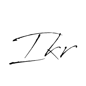 You should practise on your own different ways (Antro_Vectra) to write your name (Ikr) in signature. don't let someone else do it for you. Ikr signature style 6 images and pictures png