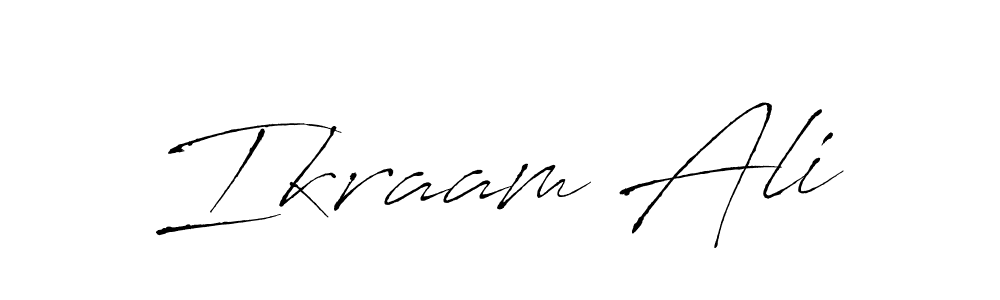 Ikraam Ali stylish signature style. Best Handwritten Sign (Antro_Vectra) for my name. Handwritten Signature Collection Ideas for my name Ikraam Ali. Ikraam Ali signature style 6 images and pictures png