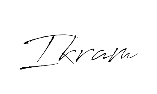 How to make Ikram signature? Antro_Vectra is a professional autograph style. Create handwritten signature for Ikram name. Ikram signature style 6 images and pictures png