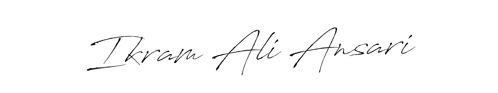 The best way (Antro_Vectra) to make a short signature is to pick only two or three words in your name. The name Ikram Ali Ansari include a total of six letters. For converting this name. Ikram Ali Ansari signature style 6 images and pictures png