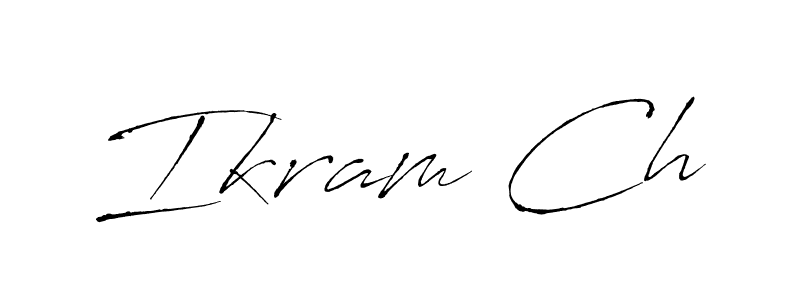 Ikram Ch stylish signature style. Best Handwritten Sign (Antro_Vectra) for my name. Handwritten Signature Collection Ideas for my name Ikram Ch. Ikram Ch signature style 6 images and pictures png