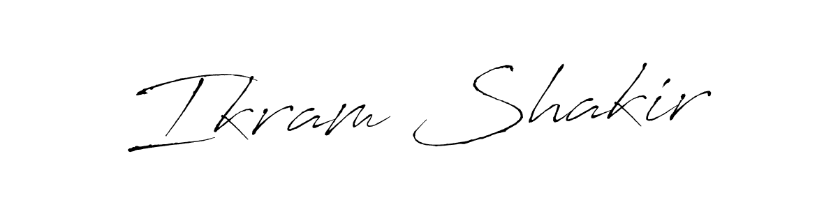 How to make Ikram Shakir signature? Antro_Vectra is a professional autograph style. Create handwritten signature for Ikram Shakir name. Ikram Shakir signature style 6 images and pictures png