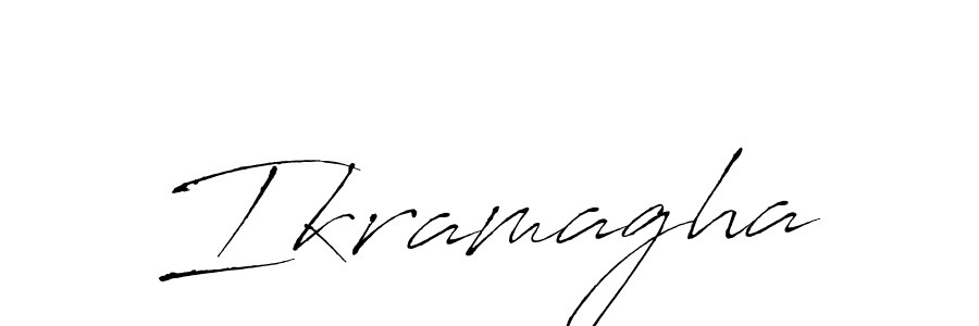 You should practise on your own different ways (Antro_Vectra) to write your name (Ikramagha) in signature. don't let someone else do it for you. Ikramagha signature style 6 images and pictures png