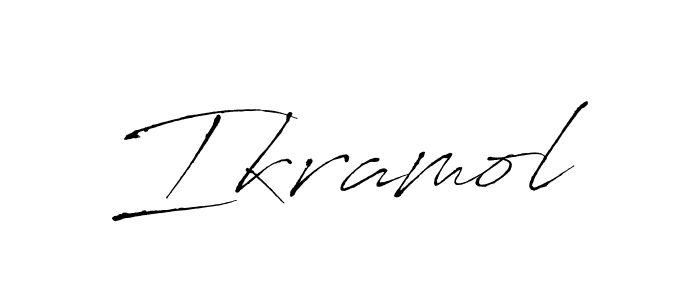 Ikramol stylish signature style. Best Handwritten Sign (Antro_Vectra) for my name. Handwritten Signature Collection Ideas for my name Ikramol. Ikramol signature style 6 images and pictures png