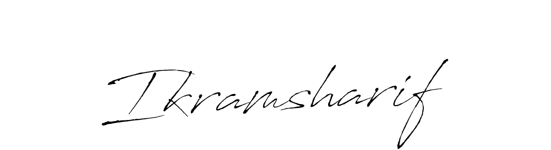 The best way (Antro_Vectra) to make a short signature is to pick only two or three words in your name. The name Ikramsharif include a total of six letters. For converting this name. Ikramsharif signature style 6 images and pictures png