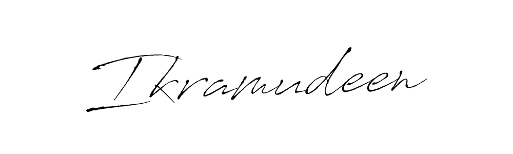 Antro_Vectra is a professional signature style that is perfect for those who want to add a touch of class to their signature. It is also a great choice for those who want to make their signature more unique. Get Ikramudeen name to fancy signature for free. Ikramudeen signature style 6 images and pictures png