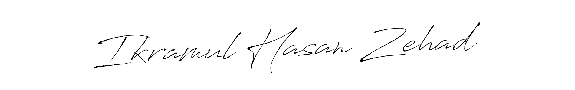 Design your own signature with our free online signature maker. With this signature software, you can create a handwritten (Antro_Vectra) signature for name Ikramul Hasan Zehad. Ikramul Hasan Zehad signature style 6 images and pictures png