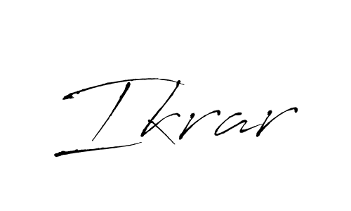 You should practise on your own different ways (Antro_Vectra) to write your name (Ikrar) in signature. don't let someone else do it for you. Ikrar signature style 6 images and pictures png