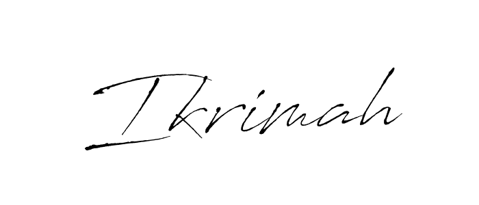 It looks lik you need a new signature style for name Ikrimah. Design unique handwritten (Antro_Vectra) signature with our free signature maker in just a few clicks. Ikrimah signature style 6 images and pictures png