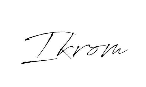 Make a beautiful signature design for name Ikrom. Use this online signature maker to create a handwritten signature for free. Ikrom signature style 6 images and pictures png