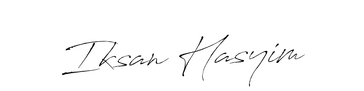 Iksan Hasyim stylish signature style. Best Handwritten Sign (Antro_Vectra) for my name. Handwritten Signature Collection Ideas for my name Iksan Hasyim. Iksan Hasyim signature style 6 images and pictures png