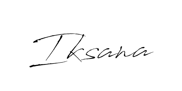 Create a beautiful signature design for name Iksana. With this signature (Antro_Vectra) fonts, you can make a handwritten signature for free. Iksana signature style 6 images and pictures png