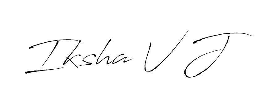 Once you've used our free online signature maker to create your best signature Antro_Vectra style, it's time to enjoy all of the benefits that Iksha V J name signing documents. Iksha V J signature style 6 images and pictures png