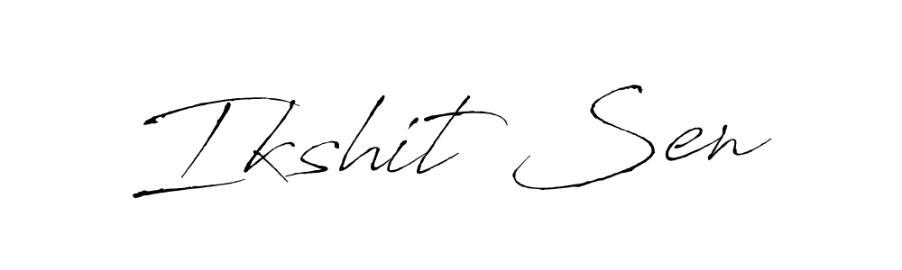 The best way (Antro_Vectra) to make a short signature is to pick only two or three words in your name. The name Ikshit Sen include a total of six letters. For converting this name. Ikshit Sen signature style 6 images and pictures png