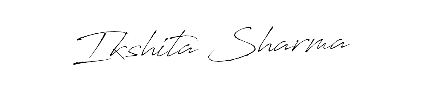 How to make Ikshita Sharma name signature. Use Antro_Vectra style for creating short signs online. This is the latest handwritten sign. Ikshita Sharma signature style 6 images and pictures png