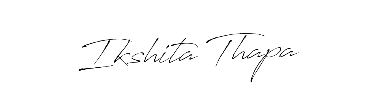 Also we have Ikshita Thapa name is the best signature style. Create professional handwritten signature collection using Antro_Vectra autograph style. Ikshita Thapa signature style 6 images and pictures png