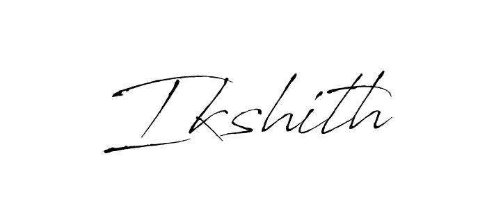 Design your own signature with our free online signature maker. With this signature software, you can create a handwritten (Antro_Vectra) signature for name Ikshith. Ikshith signature style 6 images and pictures png