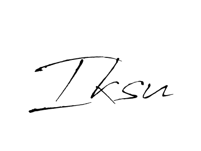 How to Draw Iksu signature style? Antro_Vectra is a latest design signature styles for name Iksu. Iksu signature style 6 images and pictures png