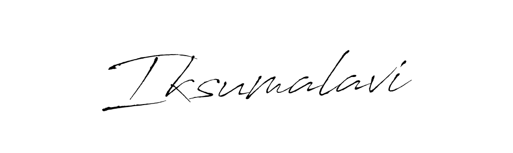 Antro_Vectra is a professional signature style that is perfect for those who want to add a touch of class to their signature. It is also a great choice for those who want to make their signature more unique. Get Iksumalavi name to fancy signature for free. Iksumalavi signature style 6 images and pictures png
