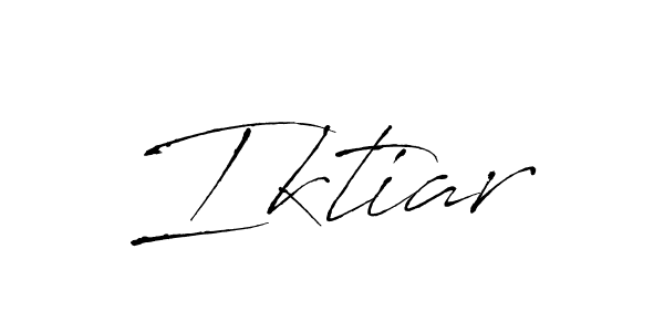 Use a signature maker to create a handwritten signature online. With this signature software, you can design (Antro_Vectra) your own signature for name Iktiar. Iktiar signature style 6 images and pictures png