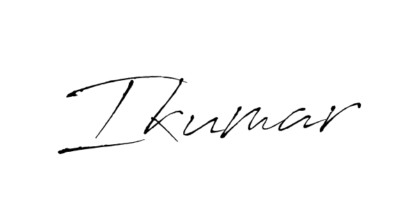 Create a beautiful signature design for name Ikumar. With this signature (Antro_Vectra) fonts, you can make a handwritten signature for free. Ikumar signature style 6 images and pictures png