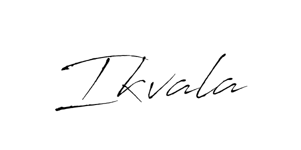 How to make Ikvala signature? Antro_Vectra is a professional autograph style. Create handwritten signature for Ikvala name. Ikvala signature style 6 images and pictures png